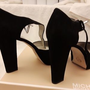 Black Suede High-heels